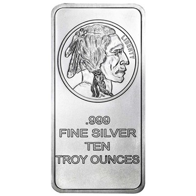 10トロイオンス ファインシルバー 銀バー 10 Troy oz Buffalo .999 Fine Silver Bar Sealed | eBay