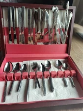 Lot Of 53 Pieces Oneida, Stegor, Unmarked variety Stainless Steel Silverware