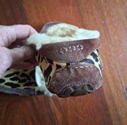 Ugg Australia Sheep Fur Lined Slip On Leopard Print Loafer Shoes Youth Size 3 — photo 6