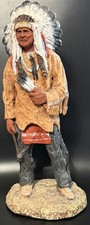 Michael Garman Native American Chief Sculptur...