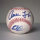 Aaron Judge & Estevan Florial Dual Autographed 2017 Spring Training Baseball