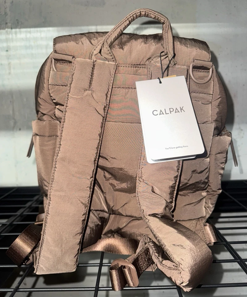 Mini Mochila de Pañales Convertible CALPAK en NUEVA Con Etiquetas Color Avellana Foto 4 de 4