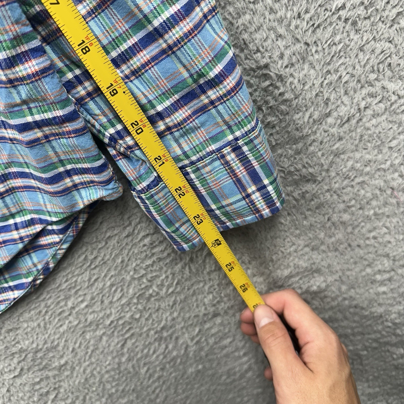 Polo Ralph Lauren camicia abbottonata adulto media classica a quadri carne pony uomo