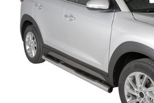 Schwellerrohre mit Tritt für HYUNDAI Tucson TL ab Bj. 2015- V2A Ø76mm mit TÜV