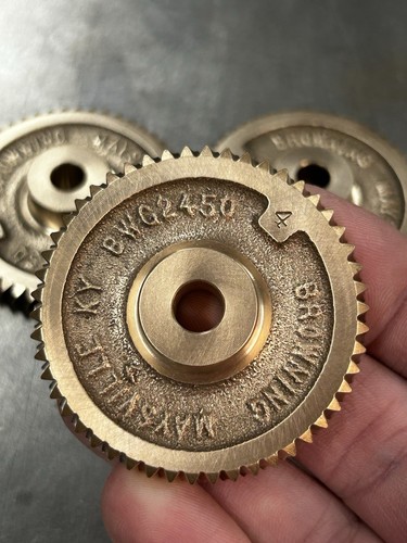 QTY 1 BROWNING BRONZE 24 PITCH WORM GEAR 50 TEETH 5/16 BORE SAME AS BOSTON Q1337 - 第 7/17 張圖片