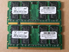PQI 2GB (2x1GB) DDR2-667 PC2-5300 200-Pin SO-DIMM RAM MECDG421LA