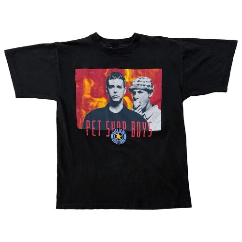 Pet Shop Boys 91 90s Vintage Band Concert Tour Merch Ra 1990s vintage concert t-shirt, vintage, single stitch, B+ condition