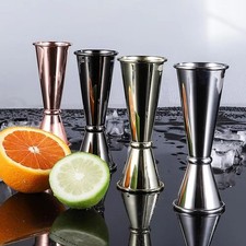 1Pc Stainless Steel Double Cocktail Jigger Drink-Spirit Measure Jigger 1oz / 2oz
