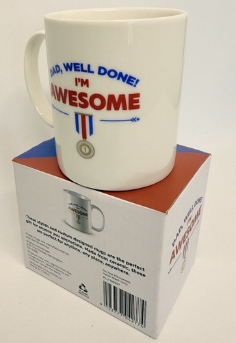 Novelty Mug - Dad, Well Done I’m Awesome - Gift Box - Picture 4 of 4
