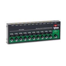 10 Channel Stereo Mono Audio Mixer Accessories 6.35mm Input Output TRS/TS Jacks