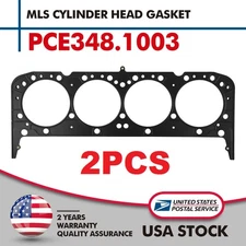 2*PCE348.1003 MLS Multi Layer Steel Head Gasket Replacement For Chevrolet SBC 35