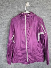 Marmot Jacket Womens Medium Purple Lightweight Hooded Windbreaker Q56500-1-KCK2