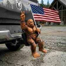 Patriot Bigfoot Trailer Hitch Cover Cartoon Tow Receiver Hitch Plug