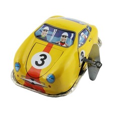 Blechspielzeug - Rennwagen - Racer 3 - gelb - Rennauto