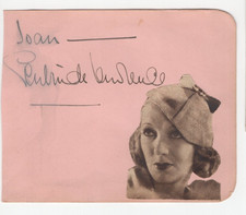 Gertrude Lawrence (1898-1952) Signed Page / Autographed English Stage Actress