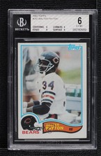 1982 Topps Walter Payton #302 BGS 6 HOF 1b1z