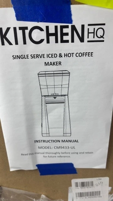 Kitchen HQ Single Serve Iced & Cold Coffee Maker Red - Image 4 of 4