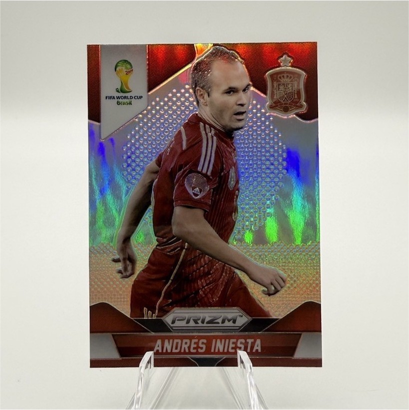 2014 Panini Prizm World Cup Silver Prizm Andrés Iniesta Spain Soccer #177