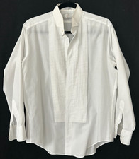 Neil Allyn Formal Tuxedo Dress Shirt Mens 15 32/33 White Pleated Barrell Cuff