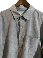 Camicia Oxford Tenore Everyday manica lunga cotone elasticizzato nero chambray taglia M
