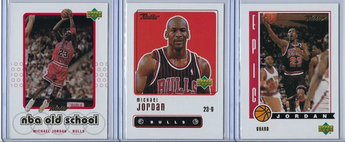 1999 Upper Deck Retro Michael Jordan cards 1, S1, 17