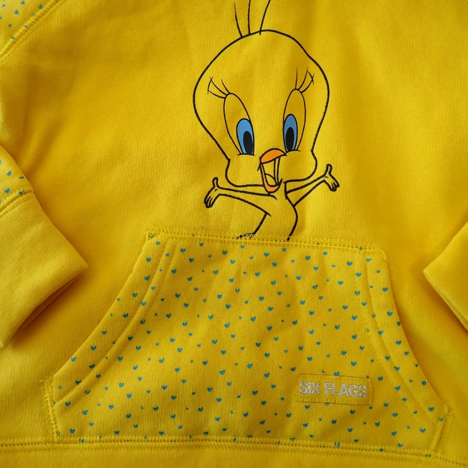 Sudadera con Capucha Tweety Looney Tunes Amarillo Brillo Talla 2T Nueva con Etiquetas Foto 2 de 4