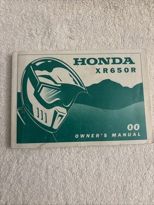 2000 Genuine Honda XR650R Factory Riders OWNER S MANUAL Guide Book OEM XR 650 R