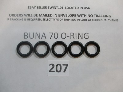 207 O-ring 9/16'' ID x 13/16'' OD x 1/8'' thick. Buna-70.   Quan 5.