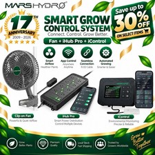 Mars Hydro 6 Clip Fan Auto-Oscillating Smart ...