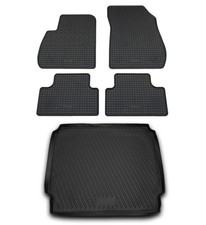 Gummi Kofferraumwanne Fußmatten für Opel Zafira C Tourer 2012- Set Passform