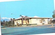 Pomona First Federal Savings & Loan Claremont CA Chrome Postcard
