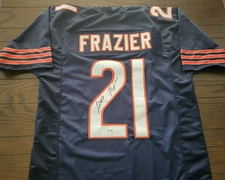 Leslie Frazier 1985 Chicago Bears signed jersey Super Bowl XX Auto BAS XL