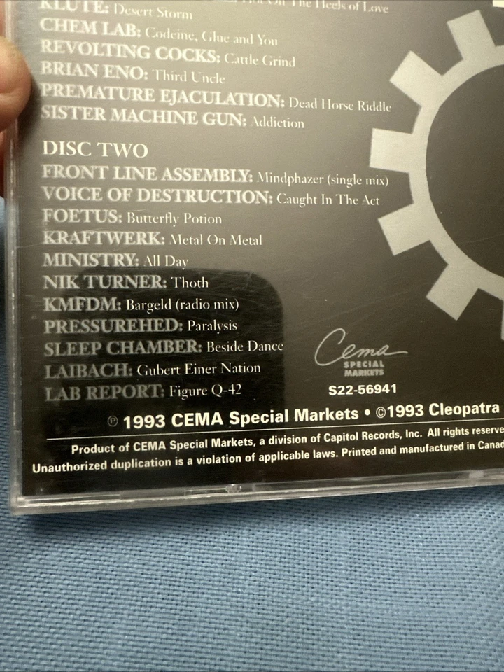 Industrial Revolution Skinny Puppy KDFDM Ministry Pigface 1993 Cleopatra 2 CD - Image 3 of 4