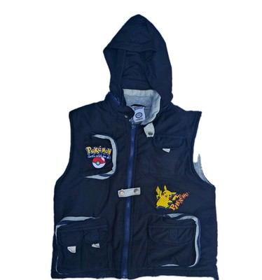 Pokemon Team Rocket Haddad Puffer Vest Size Small 8/9 Haddad Kmart Brand 