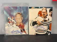 Bobby Hull Signed Autograph 8x10 Photo Chicago Blackhawks HOF Set of 2