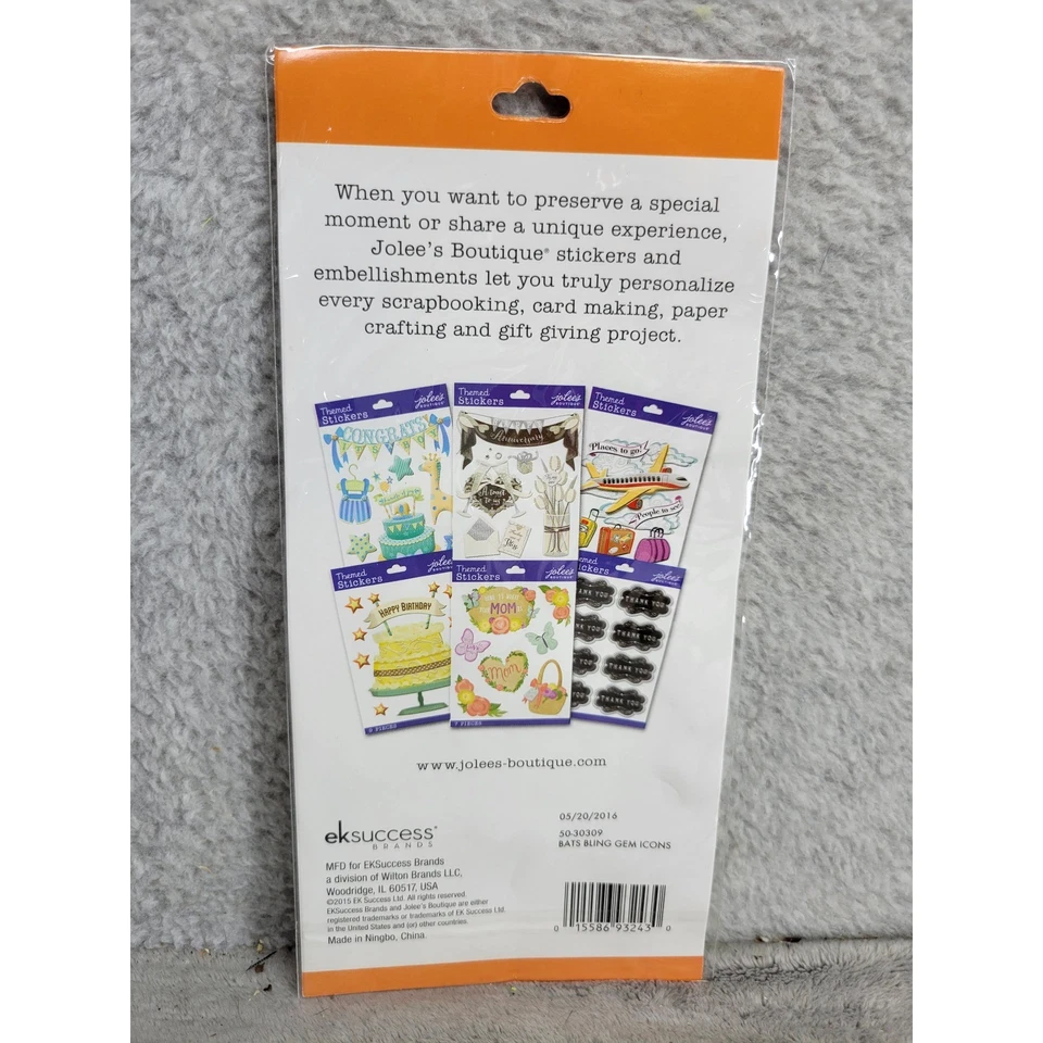 Jolees Boutique Bling Pegatinas Gemas Iconos Murciélagos Halloween Álbumes de Recortes Artesanía Foto 2 de 2