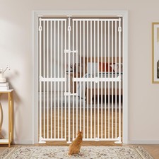 75" High Extra Tall Cat Gate, Upgrade 3 Support Pillars-Stable Increase, Auto...