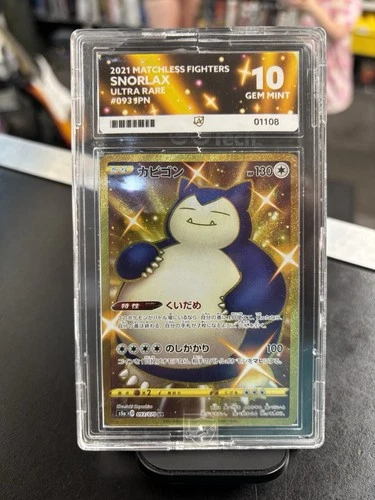 Snorlax 93 ACE graded card