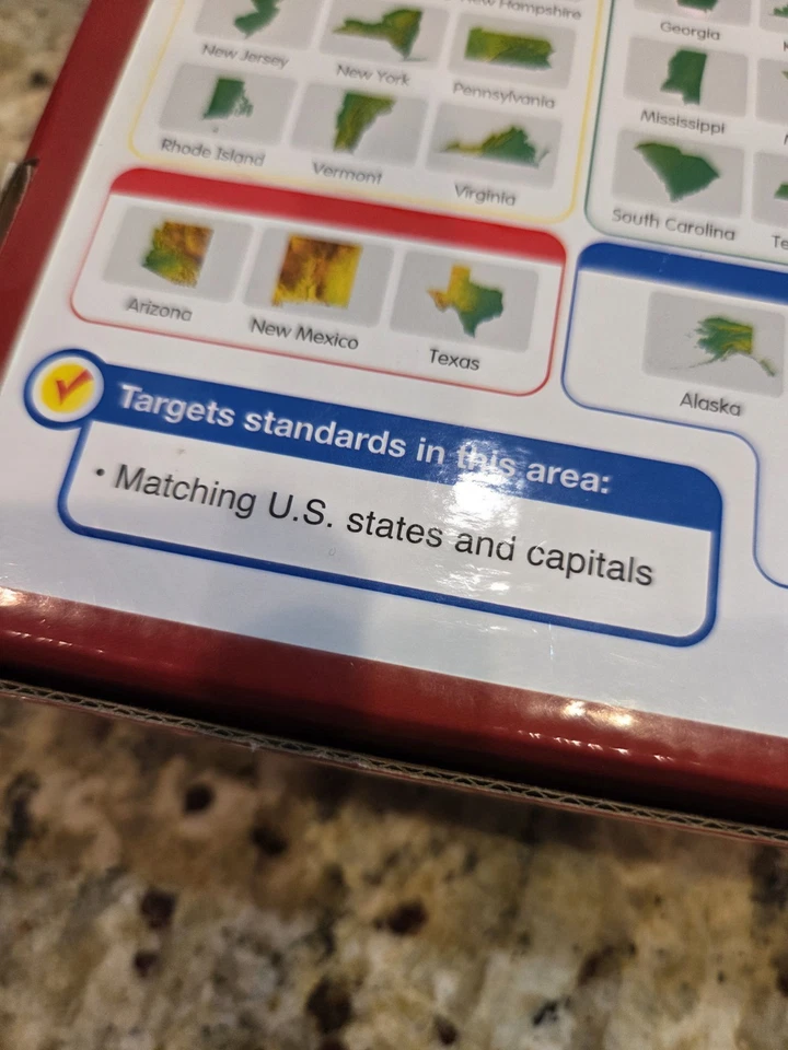 Lakeshore Estados y capitales de Estados Unidos enfrentamientos aumentan habilidades geográficas educación Foto 3 de 4