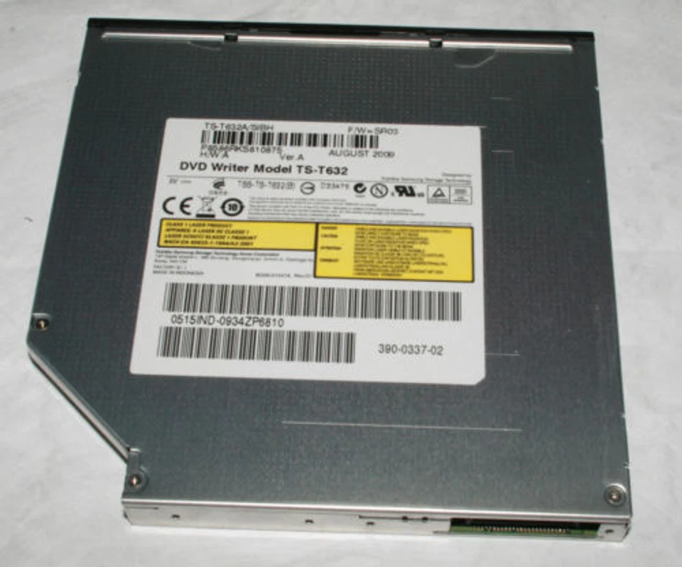 New Toshiba Samsung TS-T632 Slot Load Feed Laptop Combo Drive DVD+/-RW CR-RW OEM - Image 2 of 4
