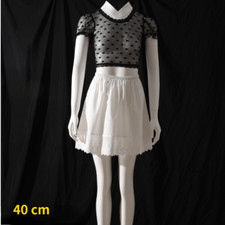 Lady Cotton Petticoat Skirt Waist Slip Underskirt A-line Underdress Summer White