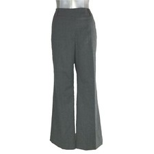 Talbots Trouser 12P Charcoal Gray Heritage Wool Blend Lined Large Dress Pant