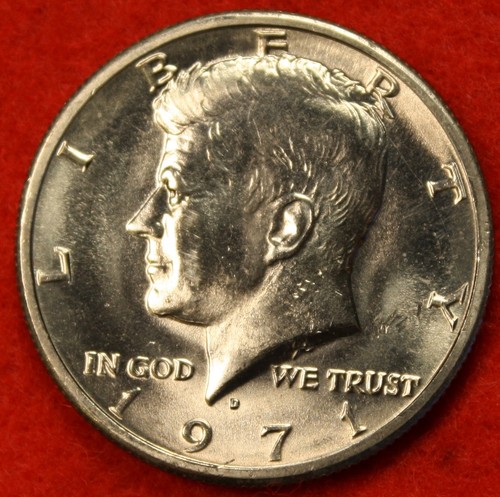 1971-D Kennedy Half Dollar aus OBW BU schöne Münze KH95 - Bild 1 von 2