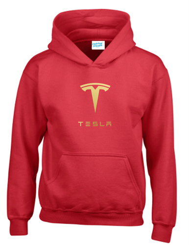 Tesla Hoodie Unisex Printed Hooded Sweatshirt - Picture 4 of 14
