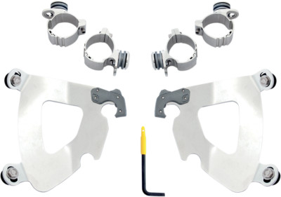 Memphis Shades Polished Trigger-Lock Mount Kit for Gauntlet Fairing MEK1984