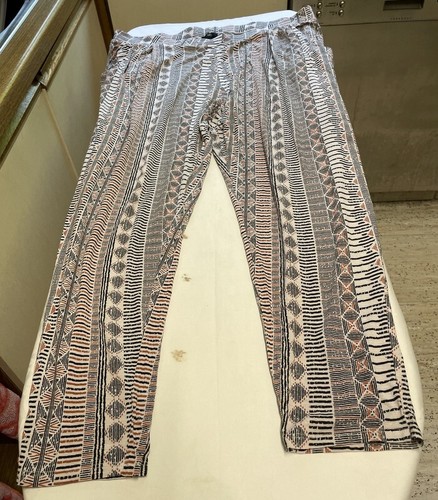 F & F STRETCH PATTERNED TROUSERS SIZE 18