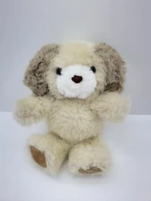 Vintage RUSS Soft N Suede Dog Plush 6in Stuffed Animal Tan Big Ears 