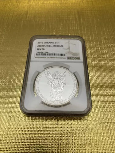 2017 Ukraine Archangel Michael NGC MS70