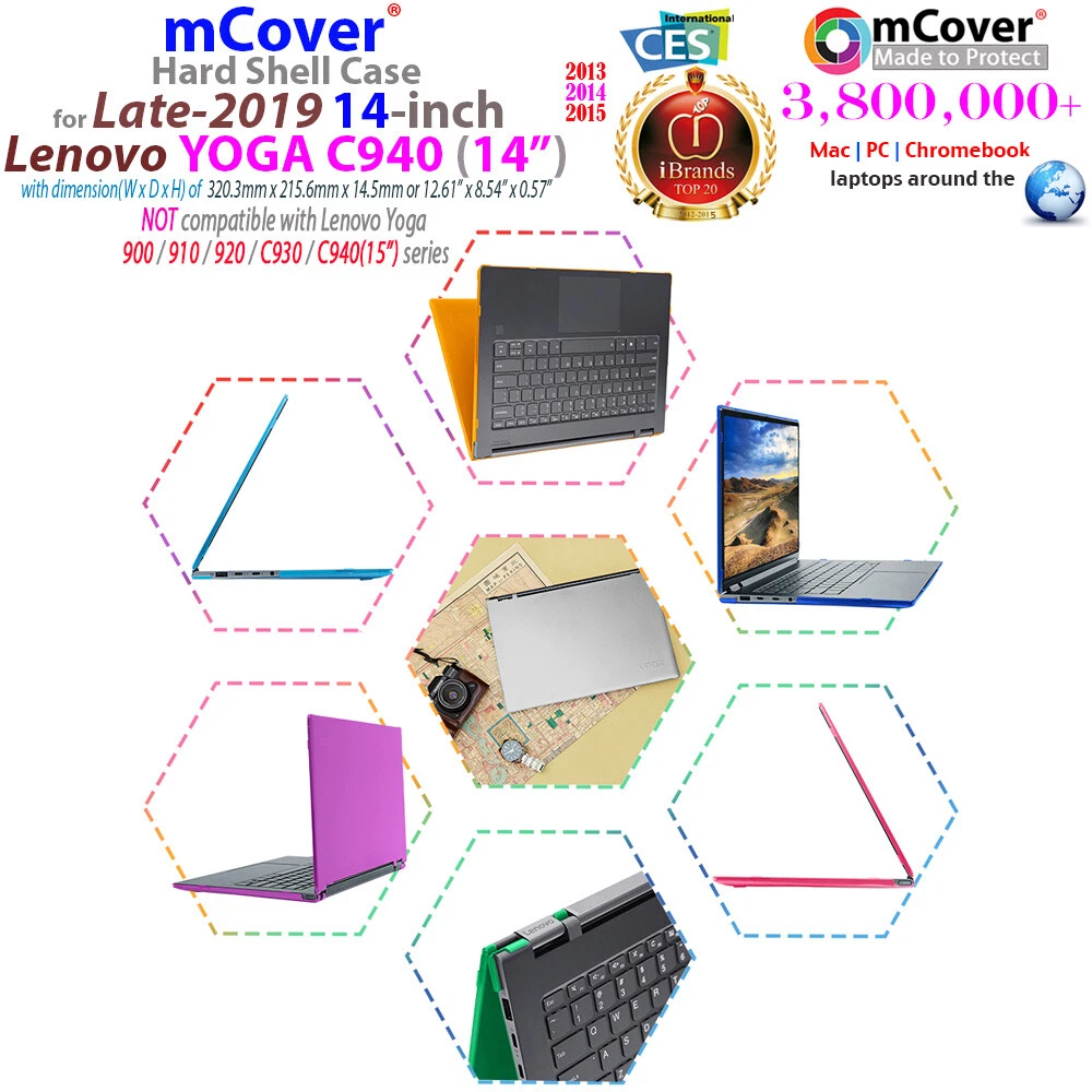 NEW mCover® Hard Case for  inch Lenovo Yoga C " 2 in