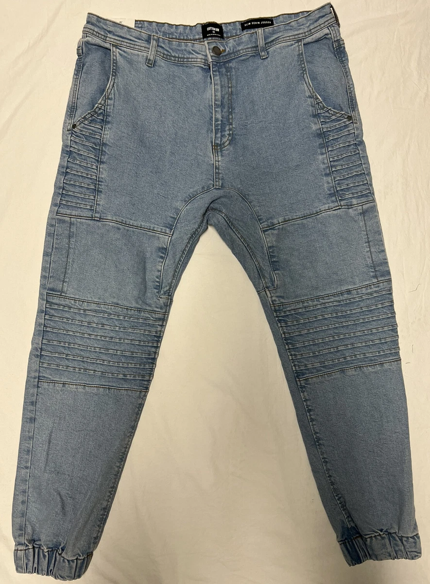 Cotton on slim denim jogger sale